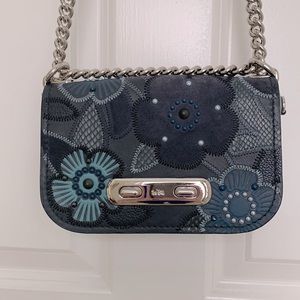 COACH Swag Crossbody Navy Multi Small NWT